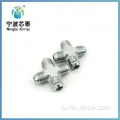 Carton Steel Hose Connectors JIC Cross Hydraulic Fitings